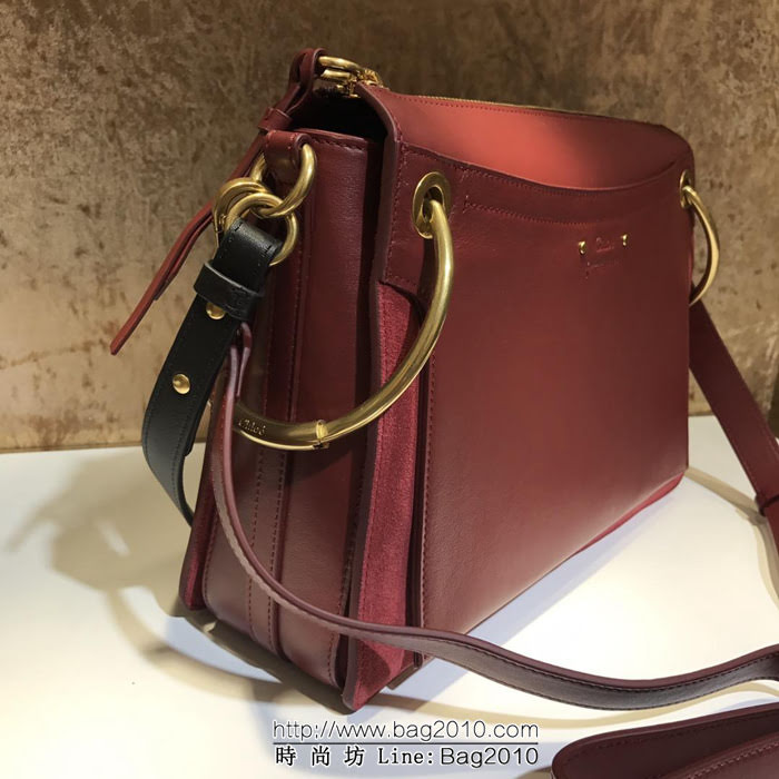 Chloe克洛伊 大號 18年新款 Chloe roy bag 大號麂皮/小牛皮 斜挎包  ypk1039